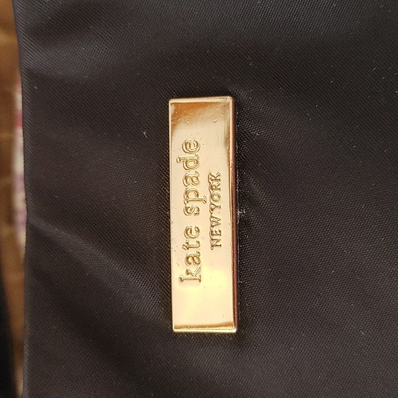 Kate Spade Elena Black Nylon & Patent Leather Shoulder Hobo Handbag - Picture 6 of 11